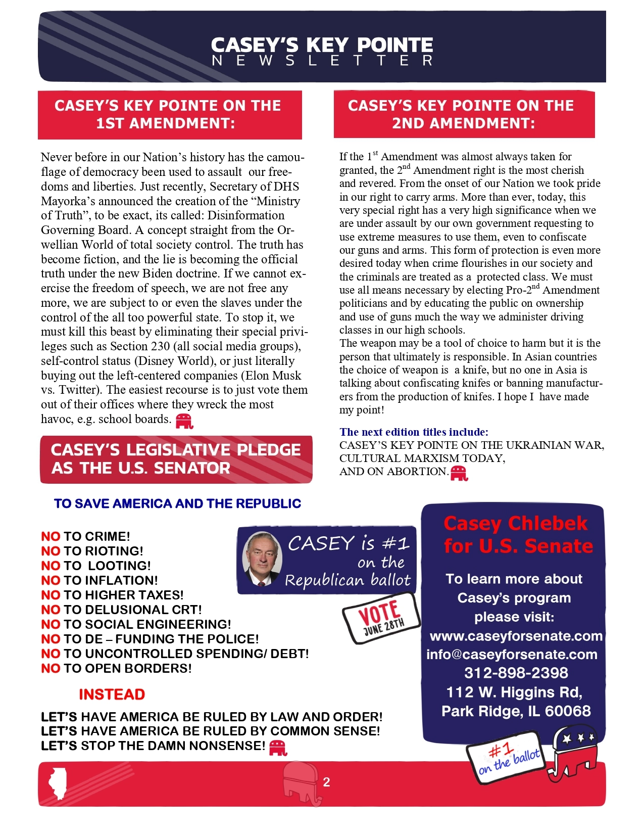 Casey for Senate campaign unveiling policy plan in press release